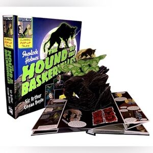 New Graphic Pop-Up Book- Sherlock Holmes The Hound of the Baskervilles *See Desc